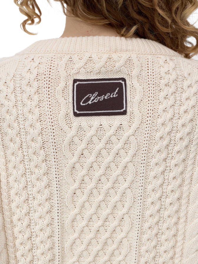Closed Regular-Fit Pullover mit Zopfstrickmuster bei Robert Ley