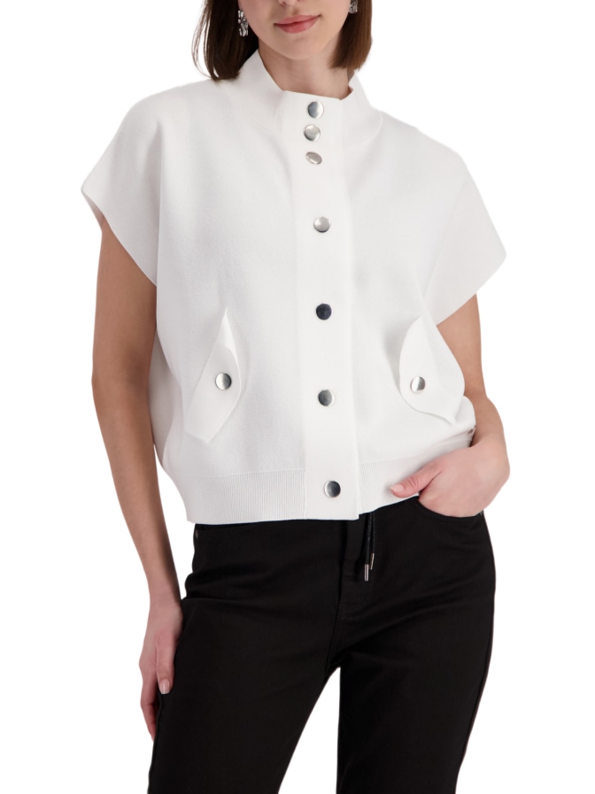 Monari Strickjacke mit Druckknöpfen bei Robert Ley