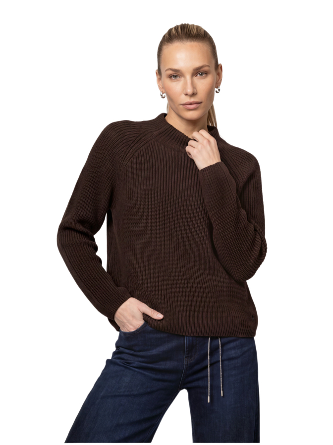 Monari Strickpullover mit Stehkragen bei Robert Ley