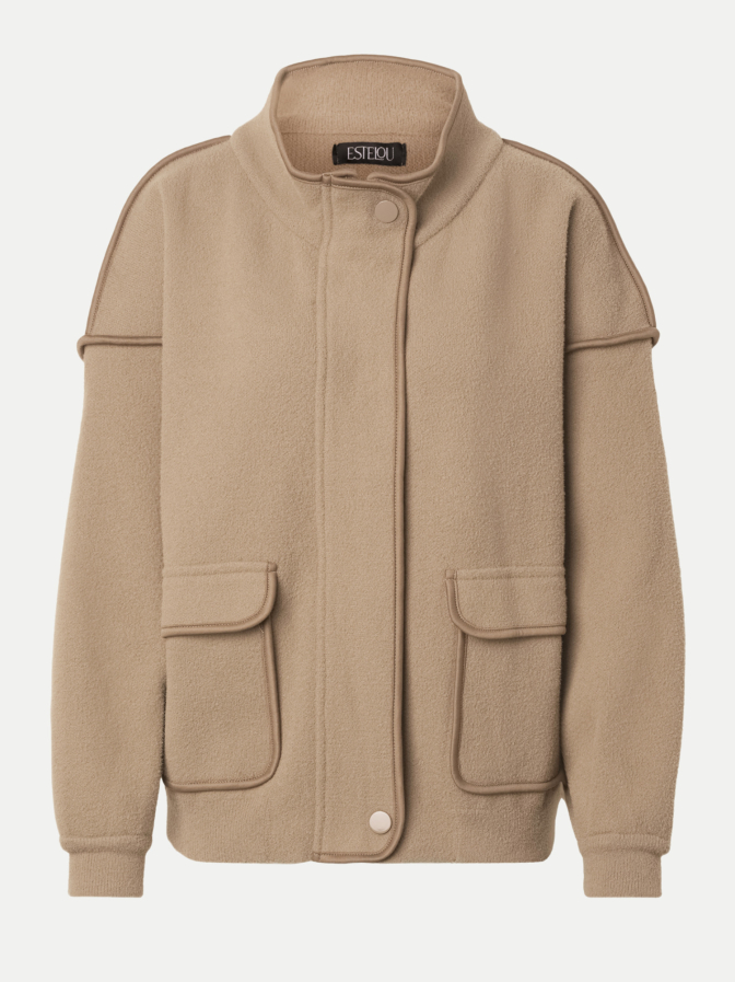 ESTELOU Fleecejacke Baloon mit Piping-Details bei Robert Ley