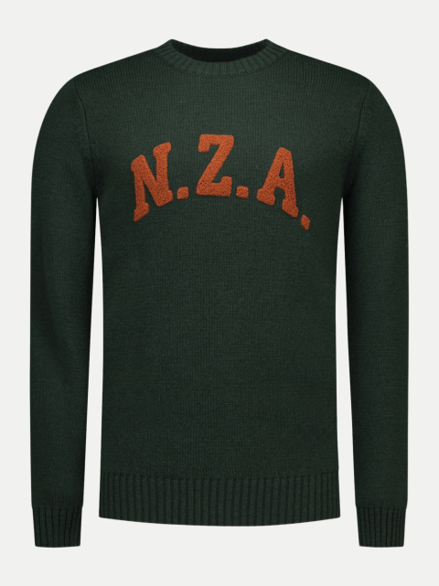 NZA New Zealand Auckland Strickpullover mit Logo-Print bei Robert Ley