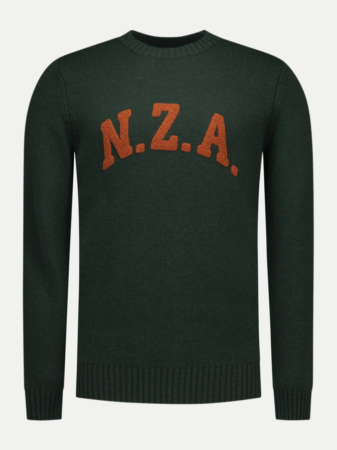 NZA New Zealand Auckland Strickpullover mit Logo-Print bei Robert Ley
