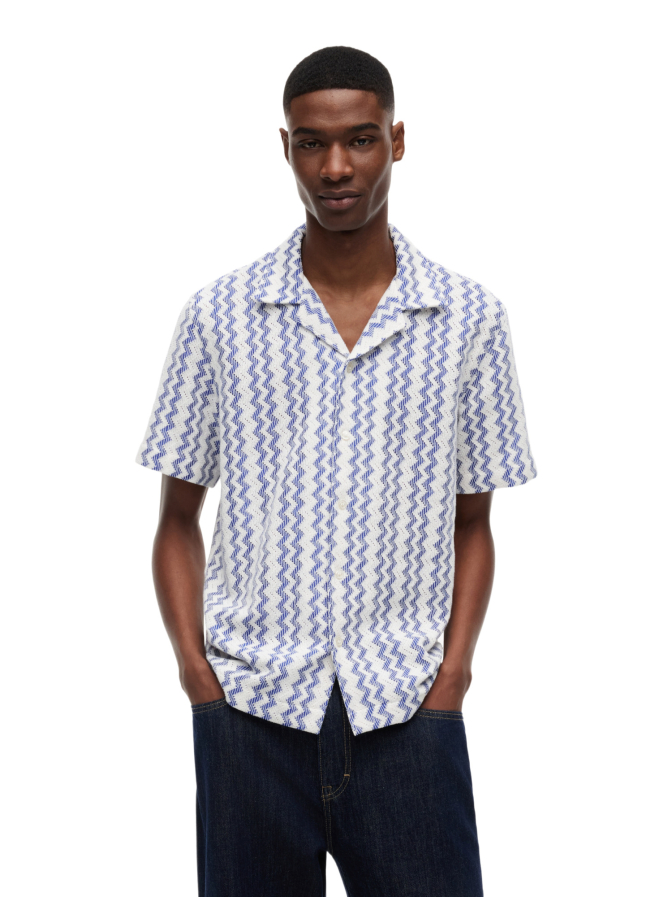 Tommy Jeans Hemd mit Zickzackmuster bei Robert Ley