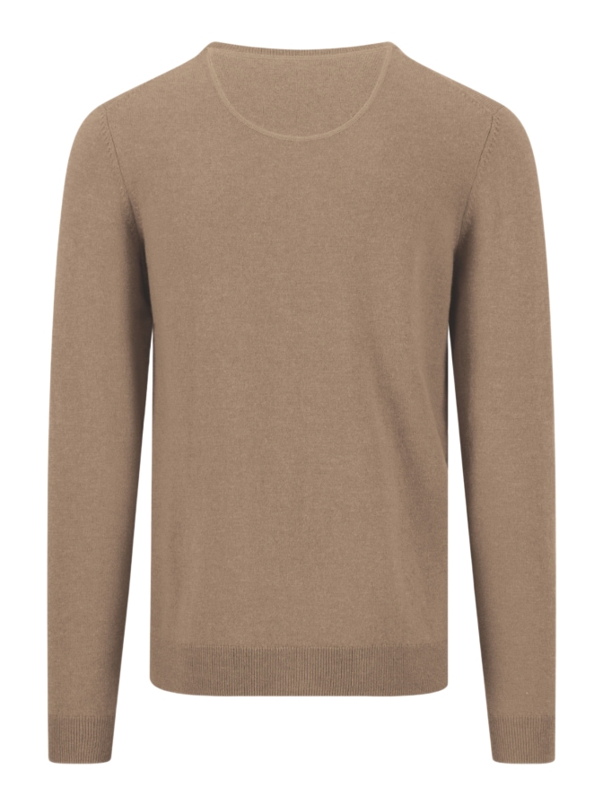 Fynch-Hatton Pullover mit Rundhalsausschnitt aus Woll-Mix mit Kaschmiranteil bei Robert Ley
