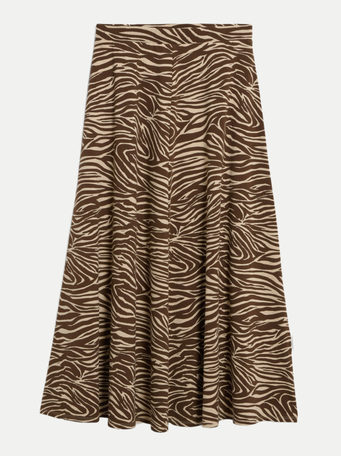 ARMEDANGELS Midi-Rock ILENIAA LARAA mit Zebra Print bei Robert Ley