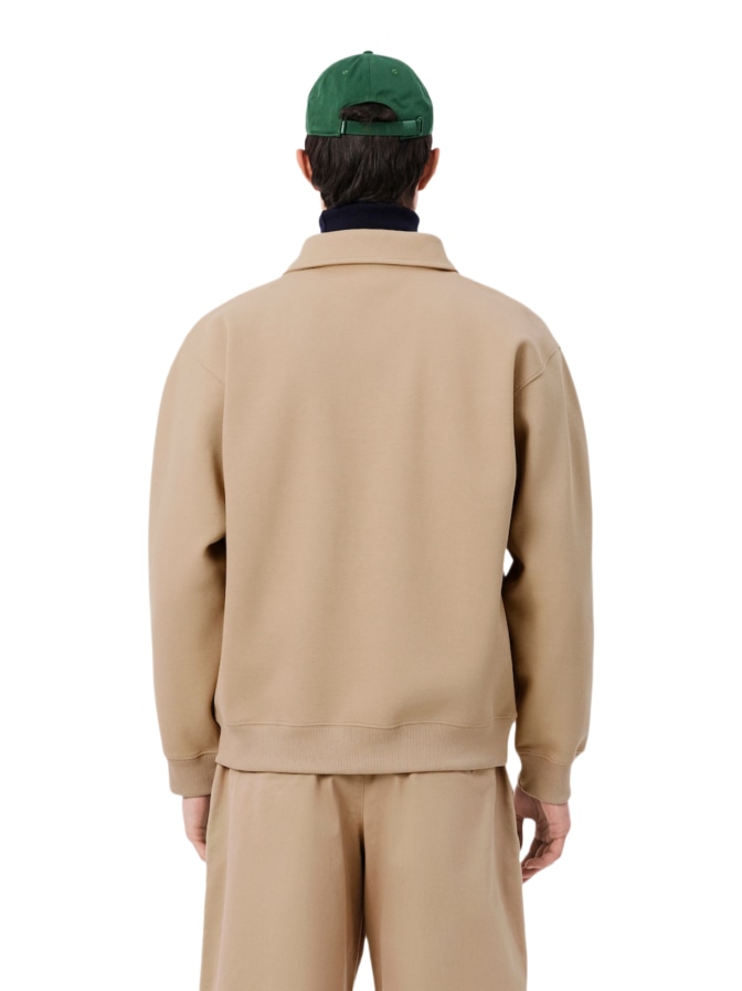 Lacoste Sweatshirt aus Piqué mit Polokragen bei Robert Ley
