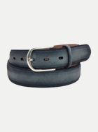 Fausto Colato 3,5cm breiter Veloursgürtel bluee bei Robert Ley