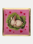 Giftcompany Dekoteller rosa Hase-rosa Hase bei Robert Ley