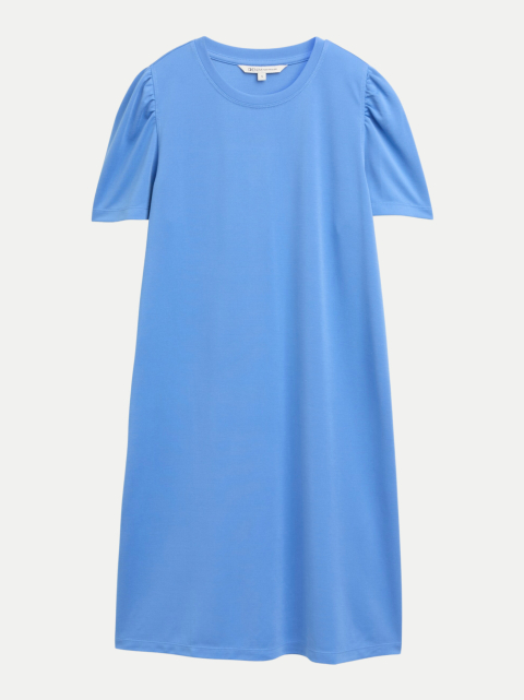 Tom Tailor Denim T-Shirt Kleid mit Puffärmeln bei Robert Ley