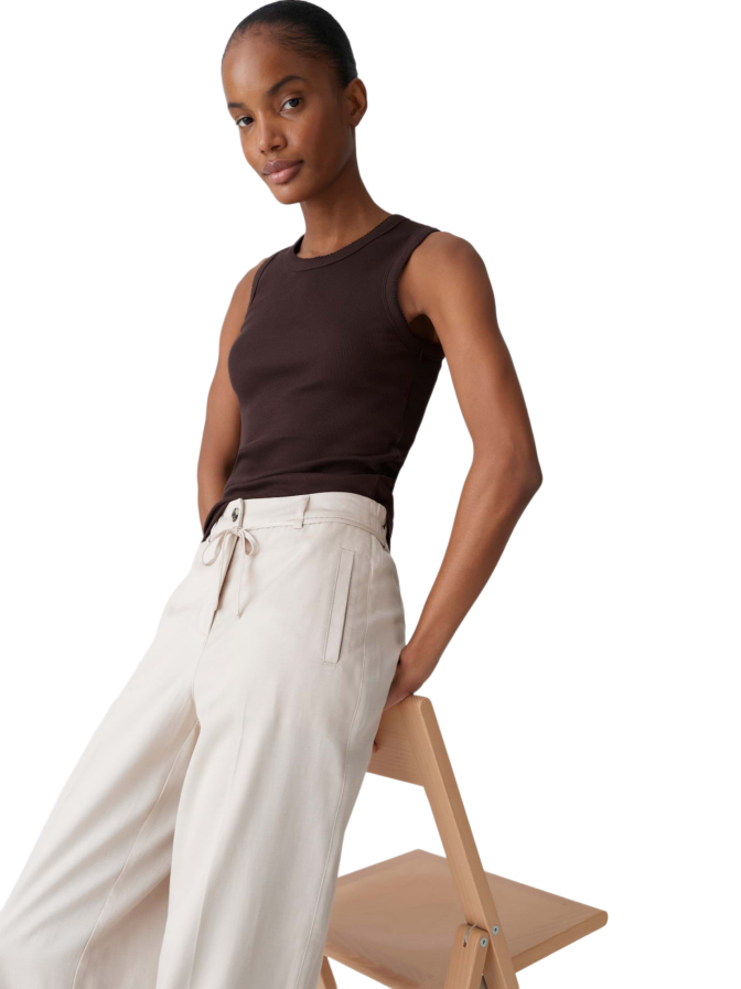 Opus Tanktop Ilesso mit Spitzenborte bei Robert Ley