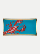 Giftcompany Dekoteller Love Plates L Katze 10x21cm türkis/rot-Cote D`Azur Hummer bei Robert Ley