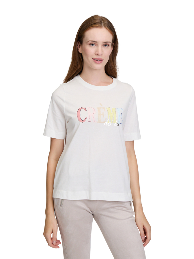 Cartoon T-Shirt mit Schriftzug bei Robert Ley