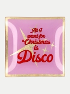 Giftcompany Love Plates Dekoteller S rosa/rot All i want for Christmas i bei Robert Ley