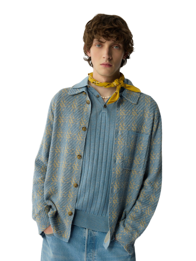 Guest in Residence Overshirt Seiden-Leinen-Mischung bei Robert Ley