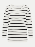 Cecil Getreifter Sweater 23474-vanilla white bei Robert Ley