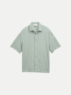 Tom Tailor Denim Loose- Fit Kurzarmhemd 16005-green mist bei Robert Ley