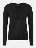 Marc Cain Langarmshirt mit Raffung 900-black new bei Robert Ley