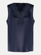 TAIFUN Satin-Top mit Spitze 08920-NEW NAVY bei Robert Ley