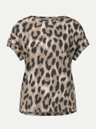 Street One T-Shirt mit Leo-Muster 37278-timeless beige bei Robert Ley