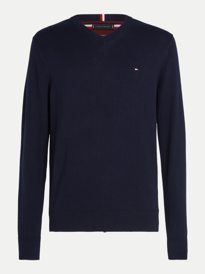 Tommy Hilfiger Strickpullover mit Logo-Stitching bei Robert Ley