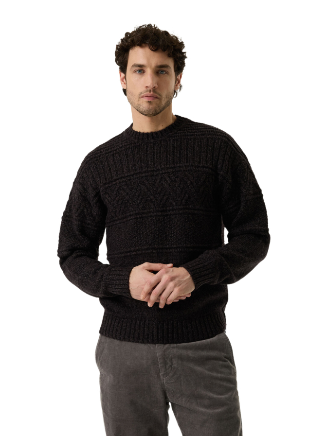 Garcia Grobstrickpullover mit Zopfmuster bei Robert Ley