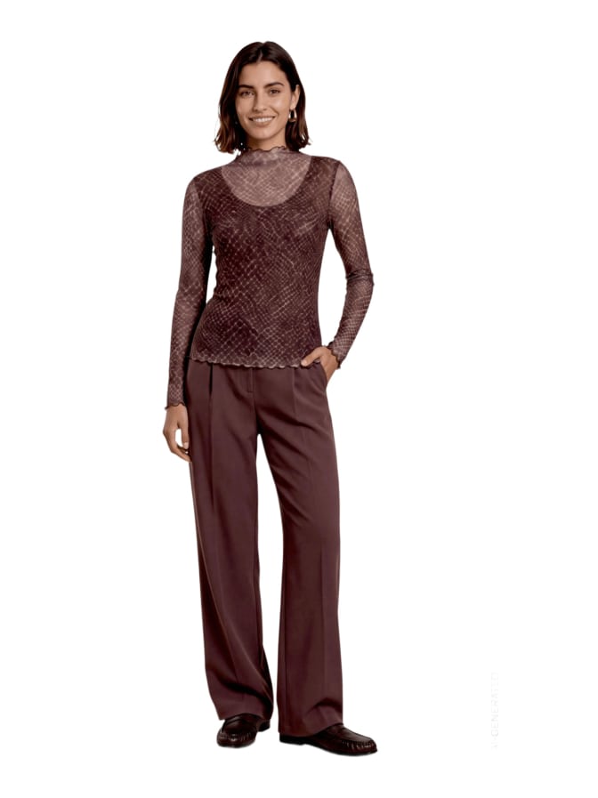 Zero Mesh-Shirt mit Muster bei Robert Ley