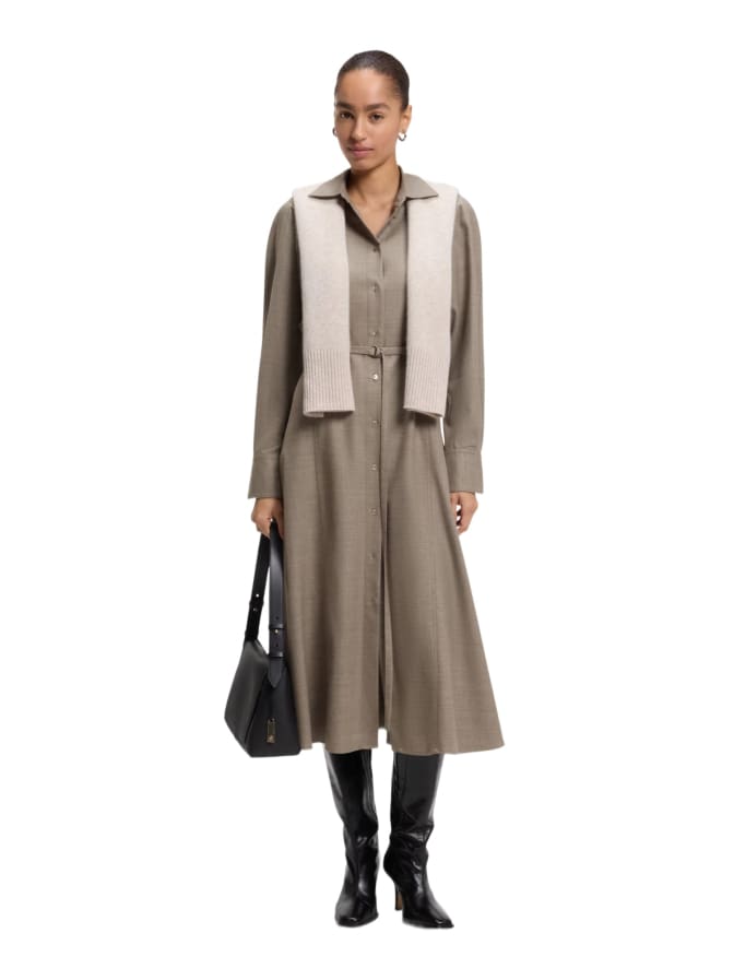 BOSS Black Hemdblusenkleid Dannel mit Gürtel bei Robert Ley