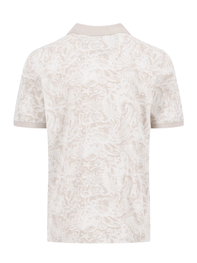 Fynch-Hatton Poloshirt mit Allover Print bei Robert Ley