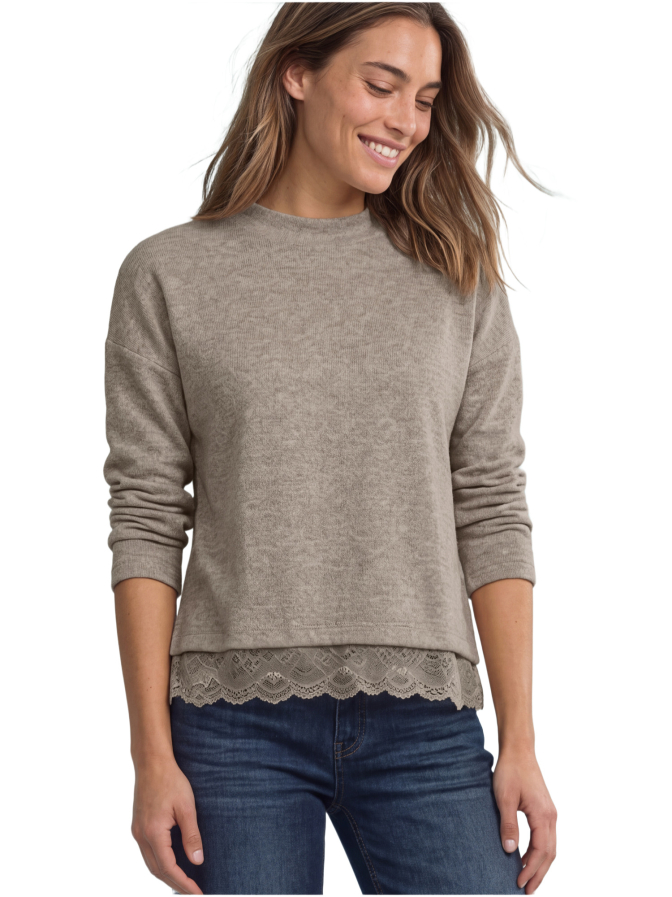 Street One Langarmshirt mit Rundhals Kragen bei Robert Ley
