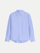 Closed Taillierte Baumwoll-Bluse 532-Breeze blue bei Robert Ley