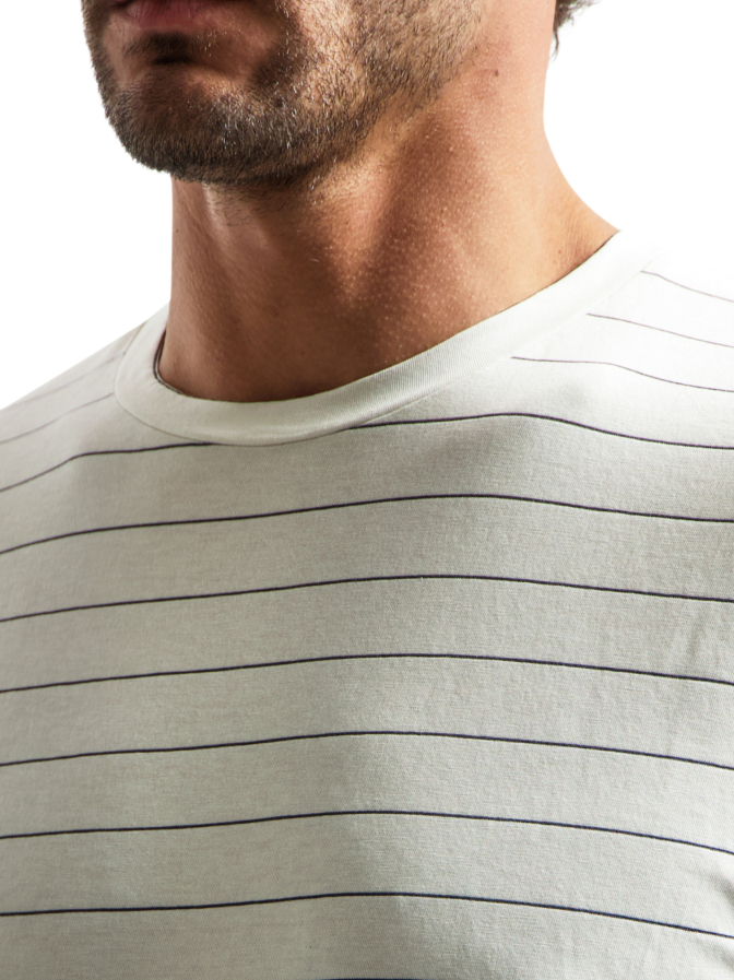 NO EXCESS T-Shirt mit gestreiftem Muster bei Robert Ley