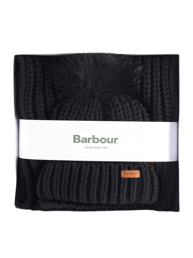 Barbour Geschenkset Beanie und Schal Saltburn bei Robert Ley