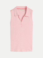 Tom Tailor Casual Top mit Kragen 40310-pink white structure stripe bei Robert Ley