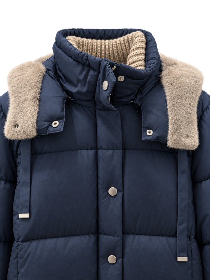White Label Steppmantel mit Kapuze bei Robert Ley