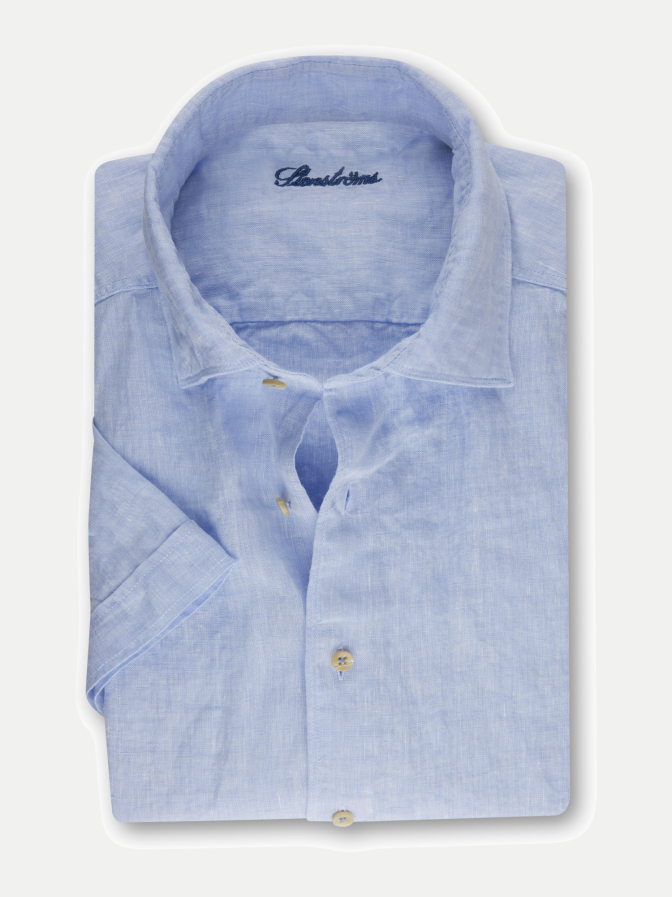 Stenströms Modern Fit Hemd Fitted Body aus Leinen bei Robert Ley