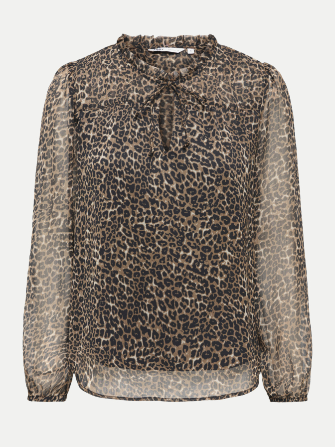 Only Gemusterte Bluse bei Robert Ley