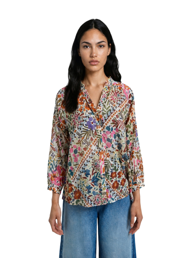 Smith & Soul Bluse mit Rüschenkragen bei Robert Ley