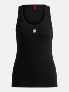 HUGO Tanktop mit Logoprint 001-Black bei Robert Ley