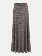 Robert Ley Maxi-Rock mit grafischem Allover-Muster WELLEN salbei/zimt bei Robert Ley