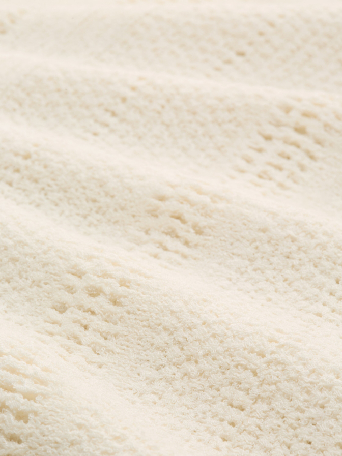 Tom Tailor Denim Strickweste mit Lochmuster bei Robert Ley