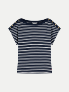 Tommy Hilfiger T-Shirt mit Knopfdetails 0AE-BEIGE bei Robert Ley