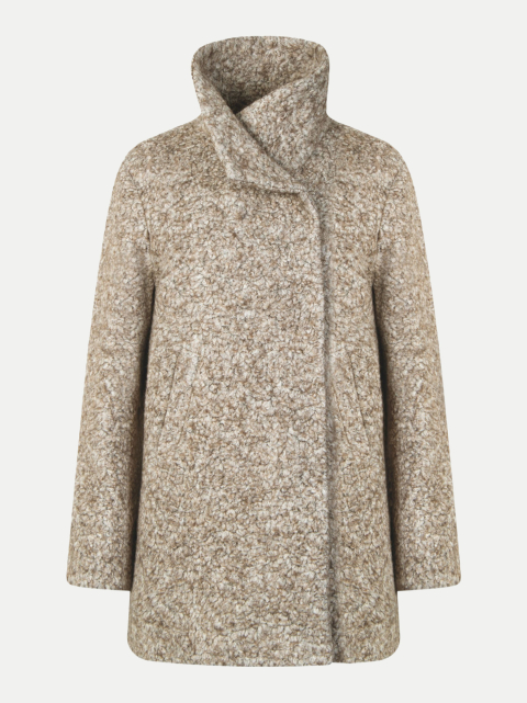 White Label Teddy-Kurzmantel mit hohem Stehkragen bei Robert Ley