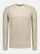 NZA New Zealand Auckland Grobstrick-Pullover 1158-TAN SAND MELANGE bei Robert Ley