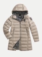 Blauer Daunenjacke AGNES 915GR fog grey inside rock grey bei Robert Ley