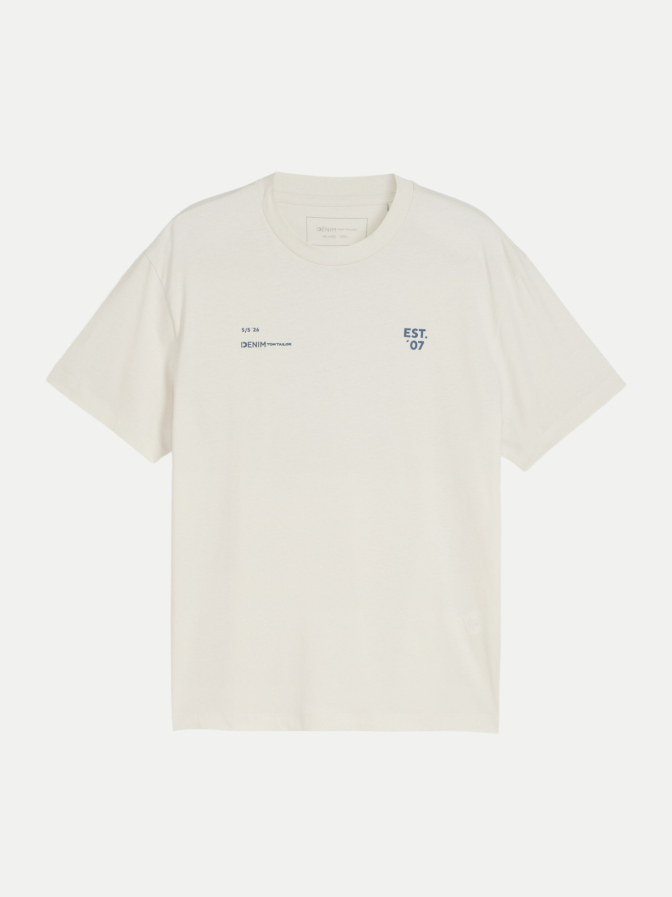 Tom Tailor Denim T-Shirt mit Rückenprint bei Robert Ley