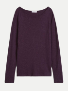 Marc O'Polo Langarmshirt mit U-Boot-Ausschnitt 5795-Pure Plum bei Robert Ley