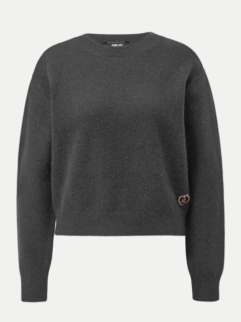 Q/S designed by Rundhalspullover mit Logo-Patch bei Robert Ley