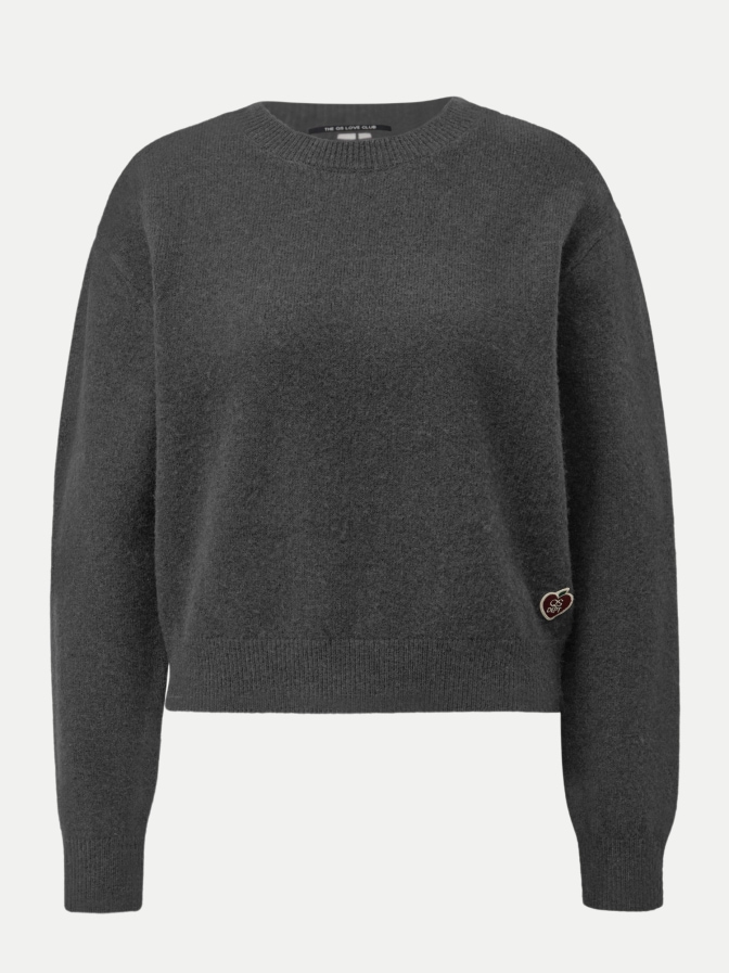 Q/S designed by Rundhalspullover mit Logo-Patch bei Robert Ley