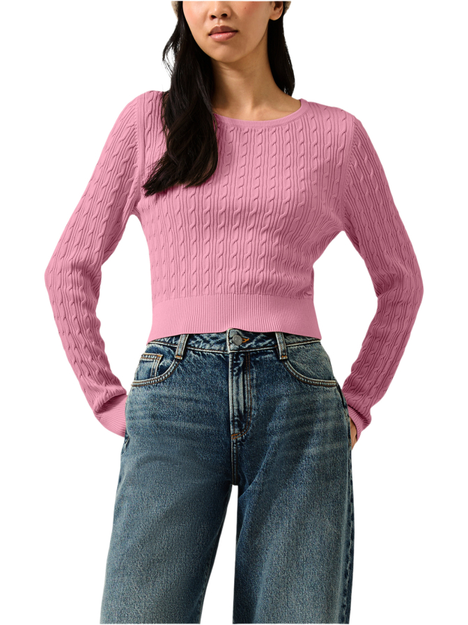 Q/S designed by Strickpullover mit Zopfmuster bei Robert Ley