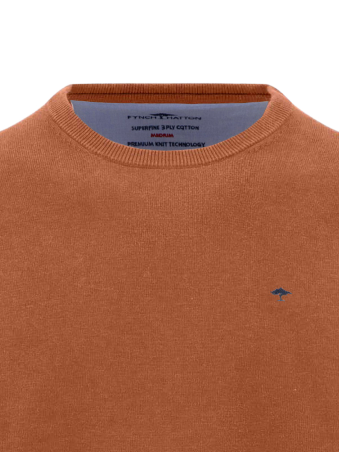 Fynch-Hatton Strickpullover mit Rundhalsausschnitt bei Robert Ley